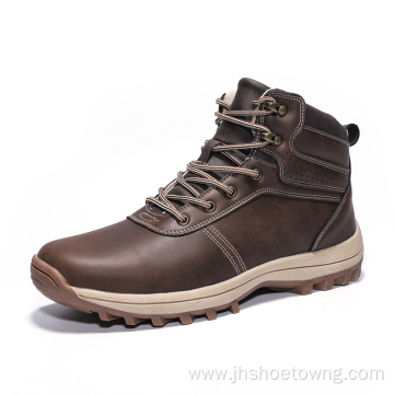 Mens Waterproof Leather Ankle Martin Boots